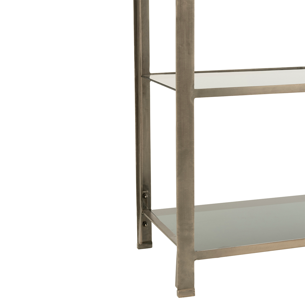 Etagere QUZO Antique Fer/Verre Gris by JLINE