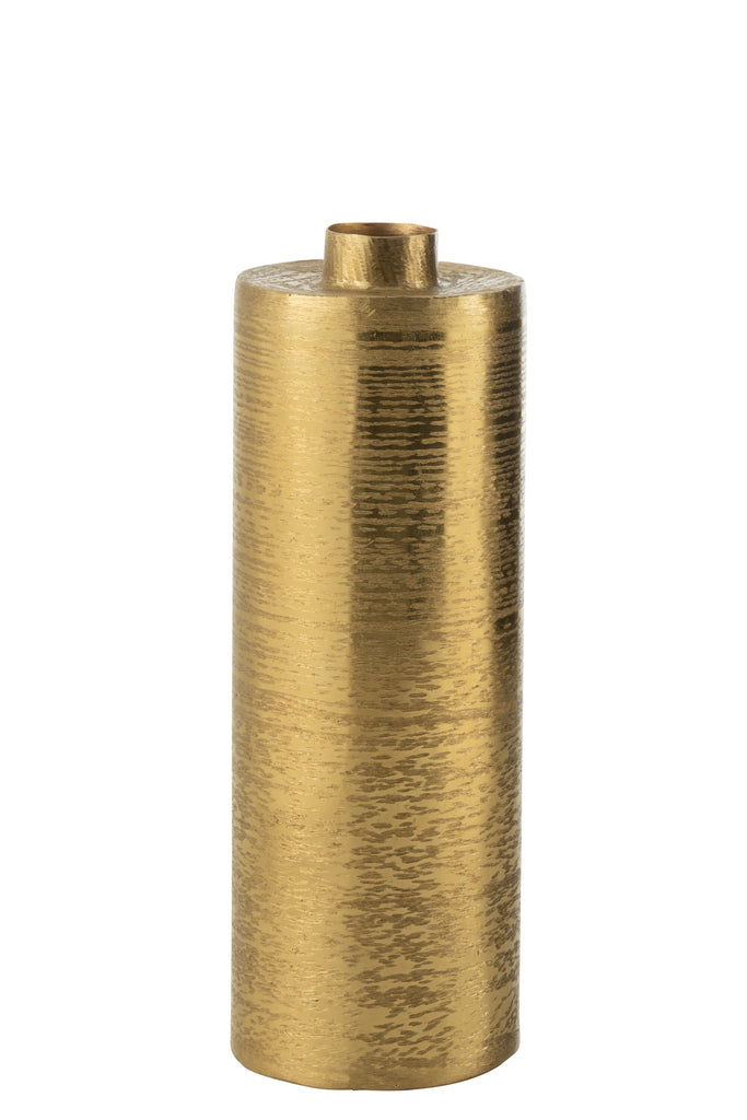 Vase Rond Métal Doré Grand