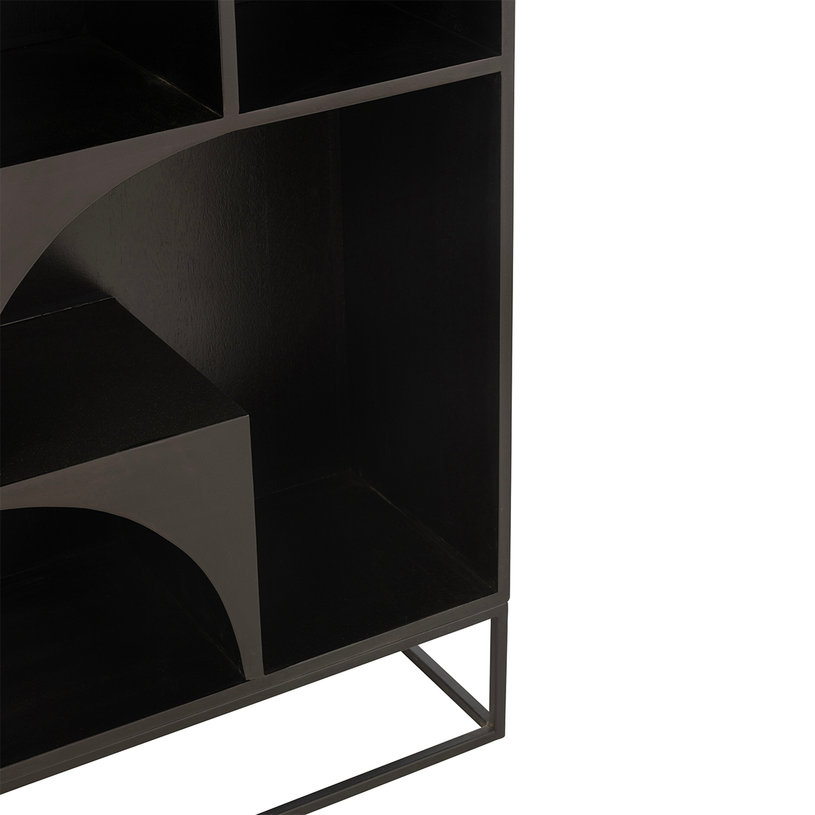 Etagere MODE Bois de manguier/Mdf Noir by JLINE