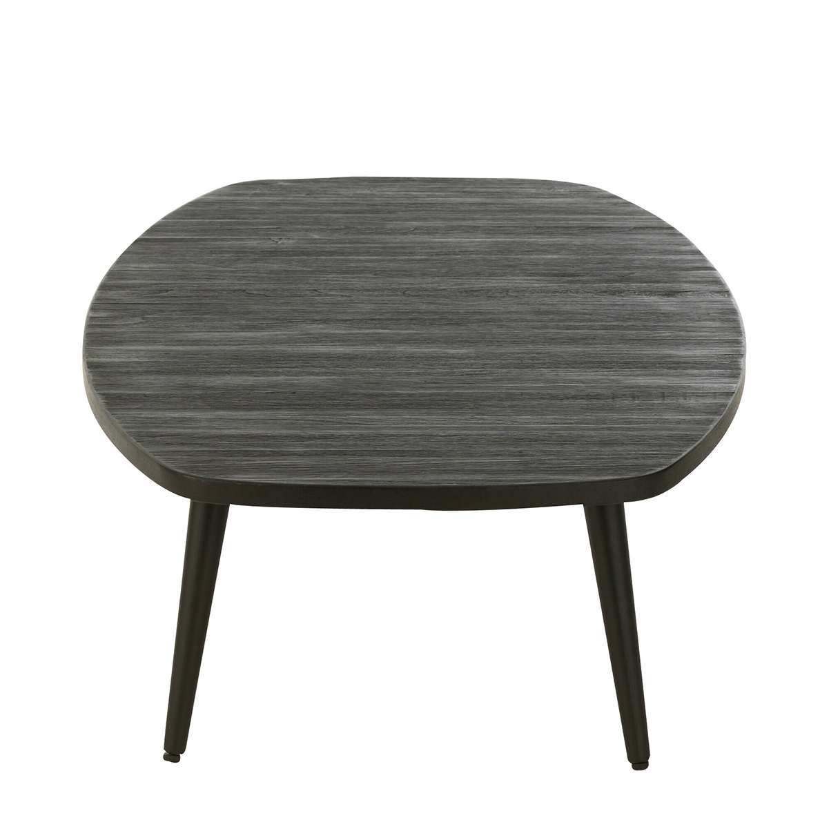 Table Basse Rectangulaire Teck Recycle Noir JLINE