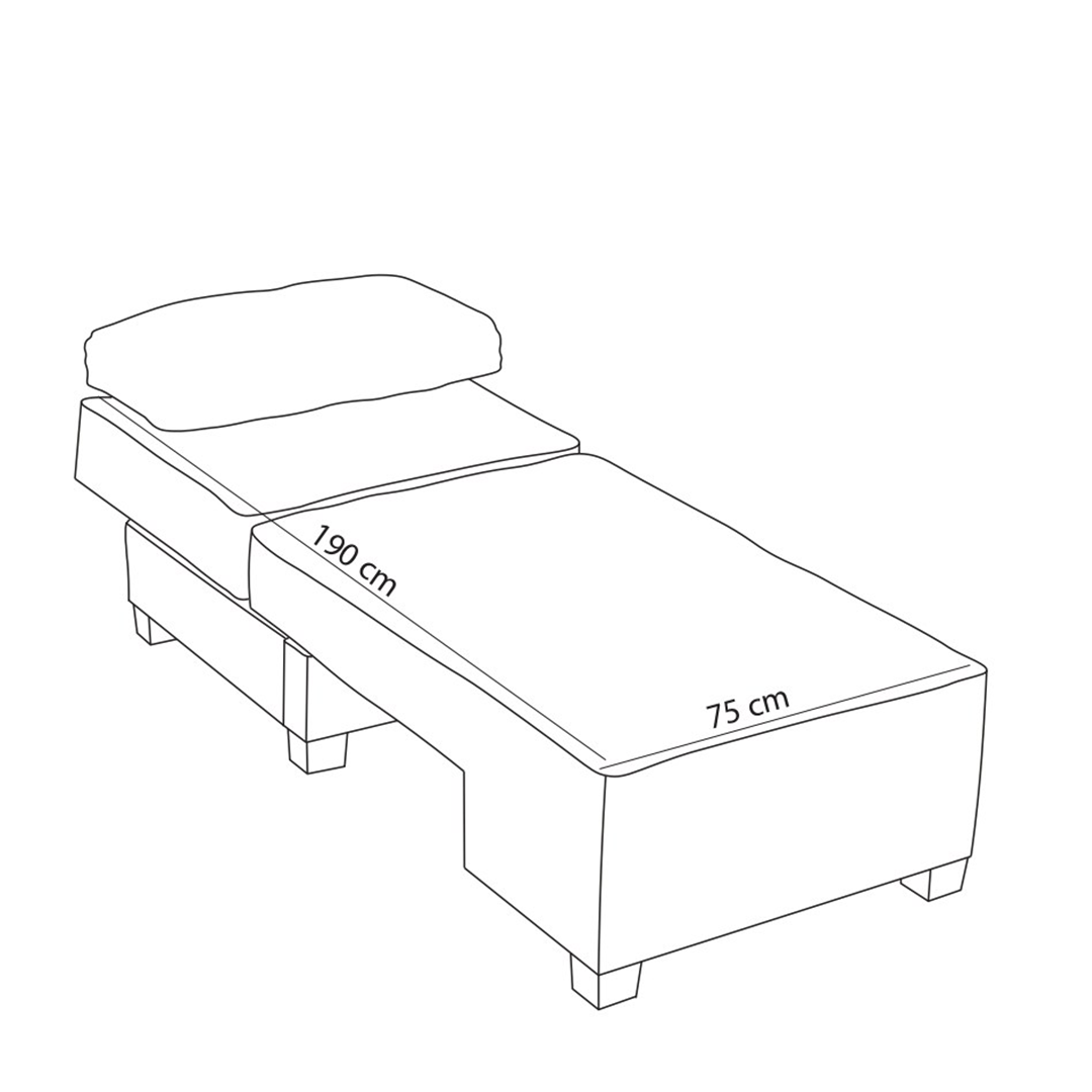 Fauteuil convertible BED écru