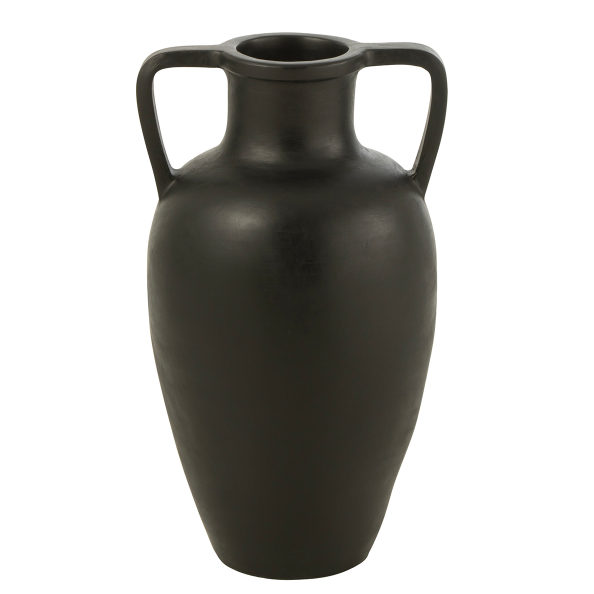 Vase 2 Bras Terre Cuite Noir