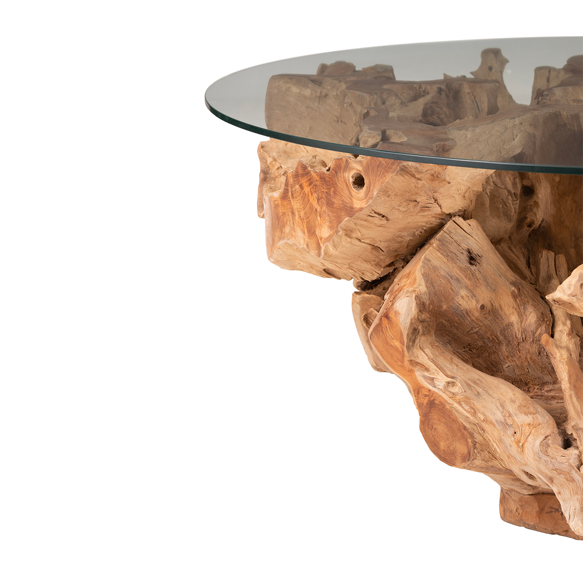 Table de salon RAOUL en Teck Naturel Large by JLINE