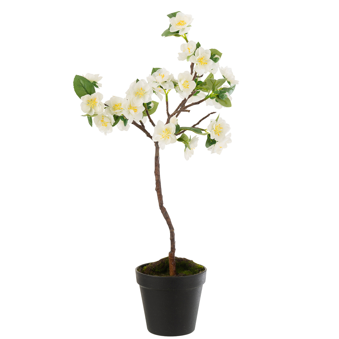 Arbre en plastique blanc/marron de petite taille