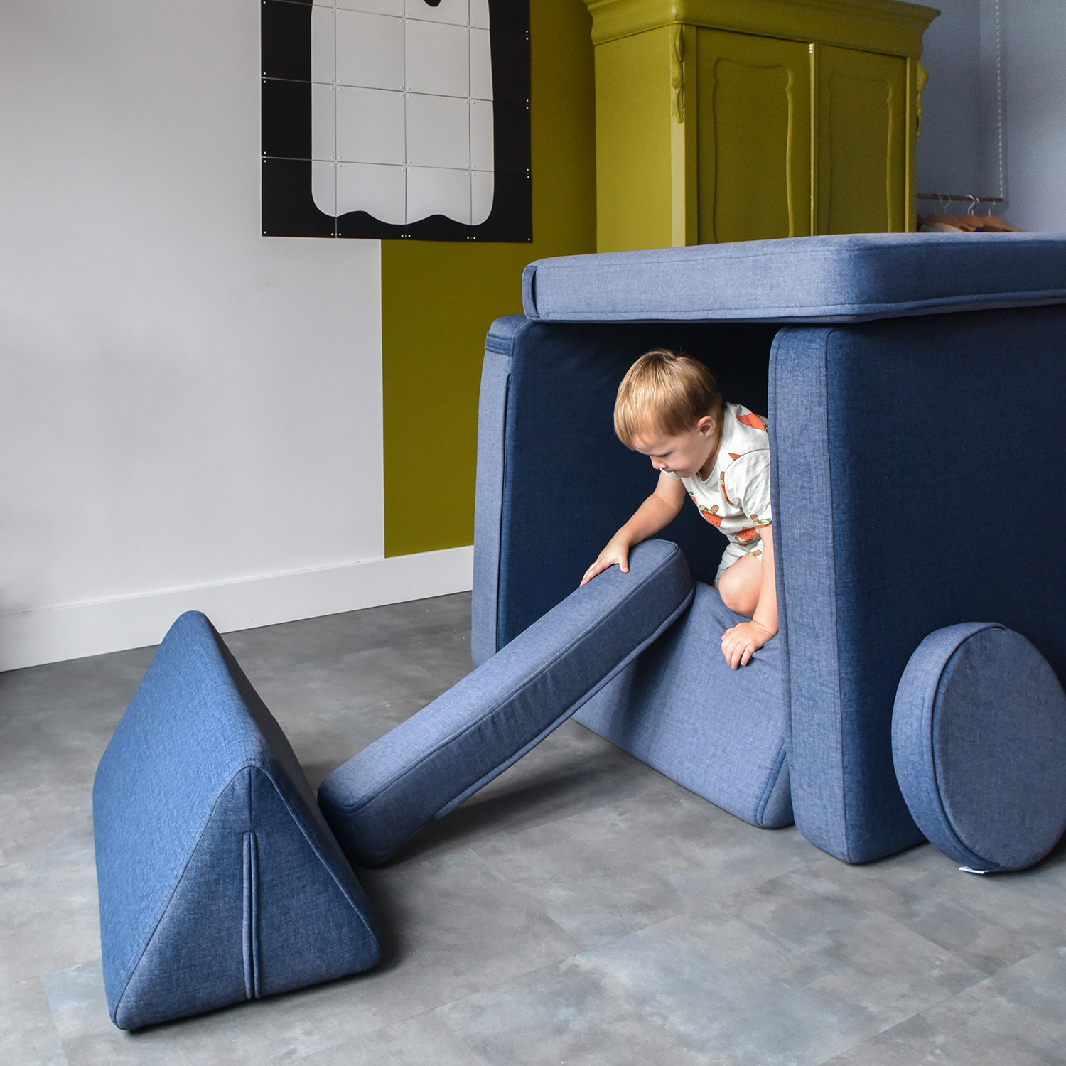 Canapé enfant PLAY SOFA bleu foncé