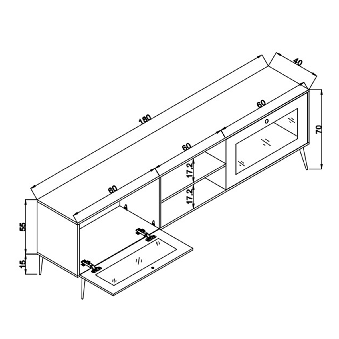 Meuble TV ANASTASIA XL