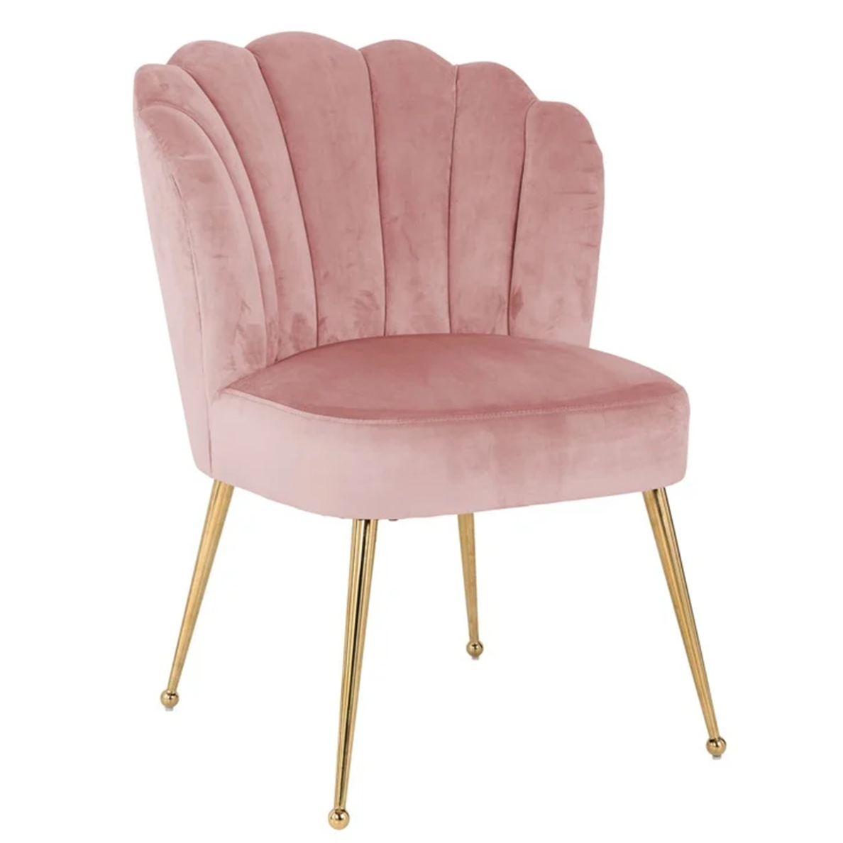 Chaise PIPPA velours rose