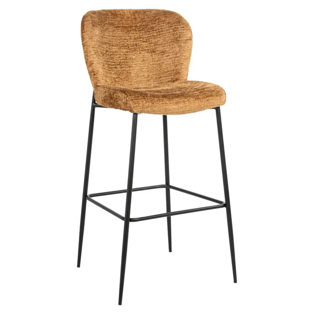 Tabouret de comptoir DARBY cognac fusion