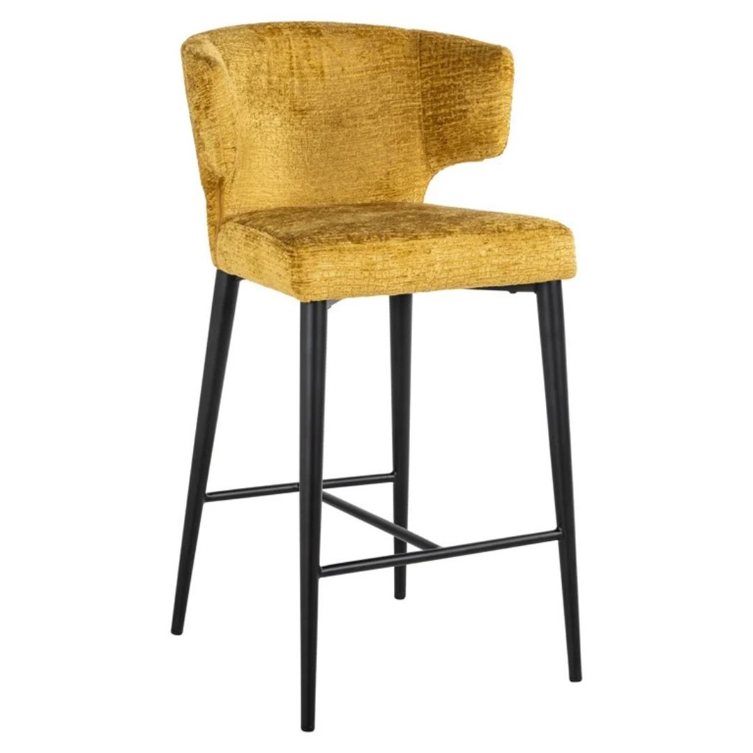 Tabouret de comptoir TAYLOR mustard fusion