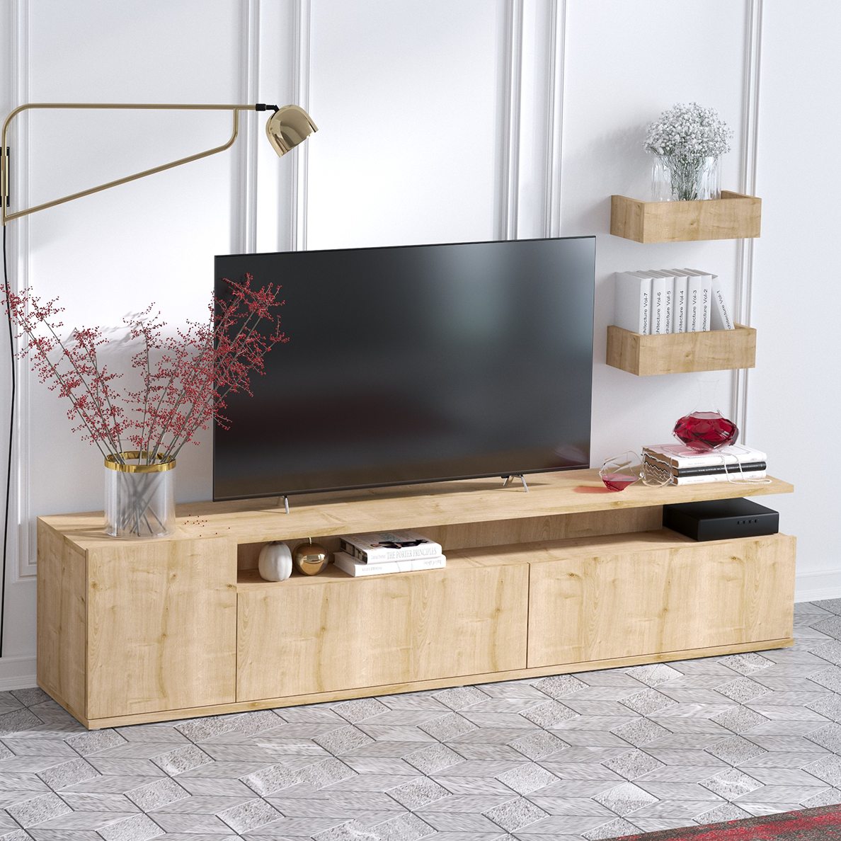 Ensemble de meuble TV WOOD