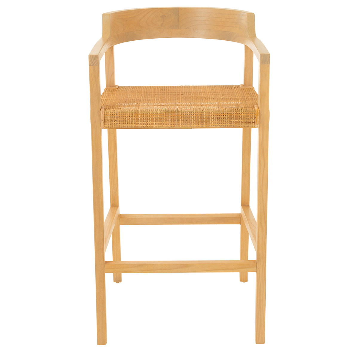 Tabouret de bar EMMA en teck naturel