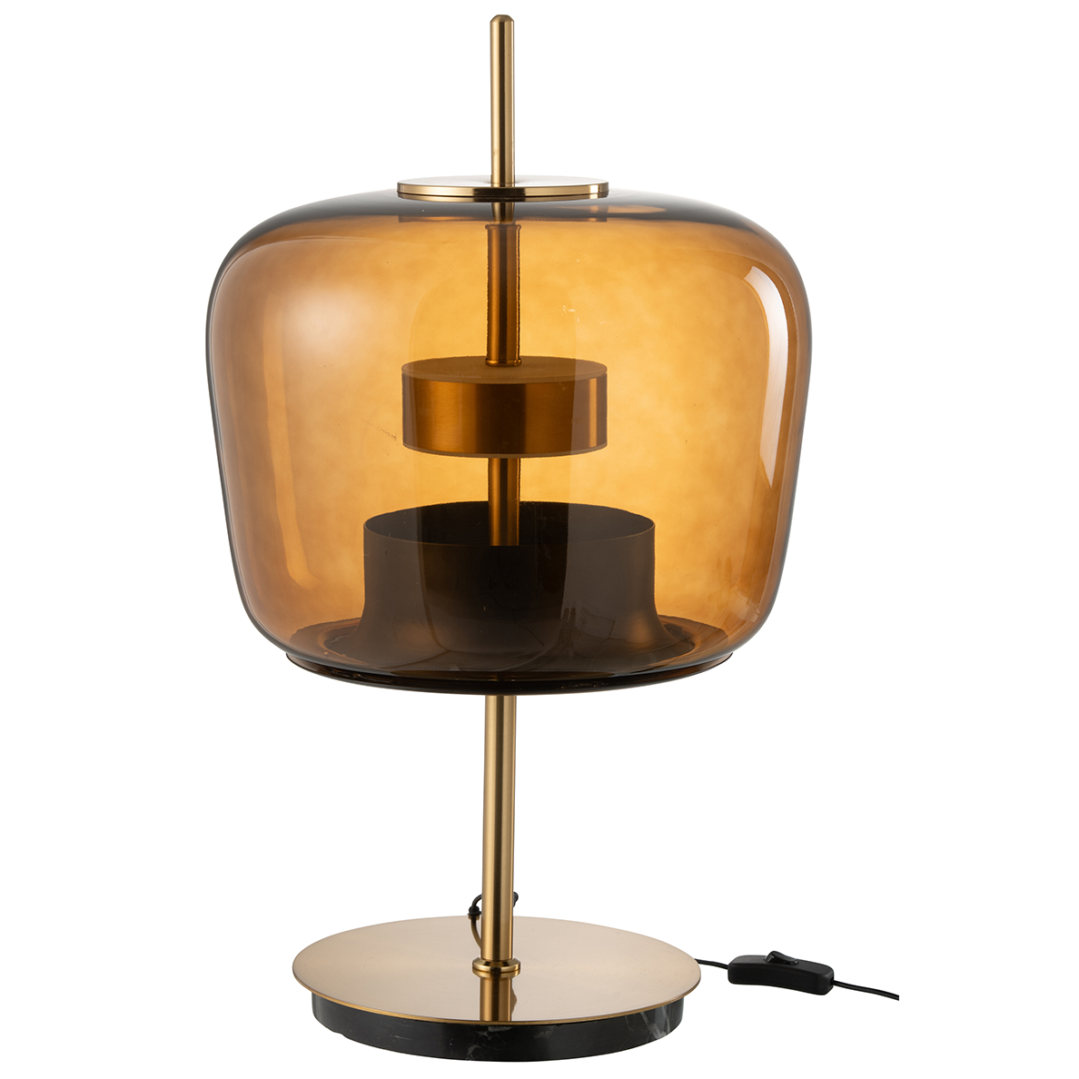 Lampe de table Led Verre Marron BY JLINE