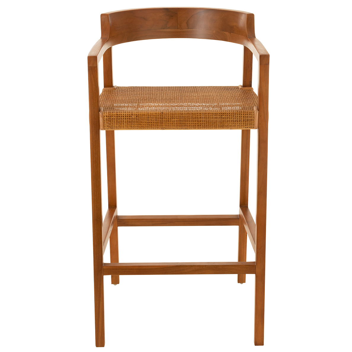 Tabouret EMMA en bois de Teck marron