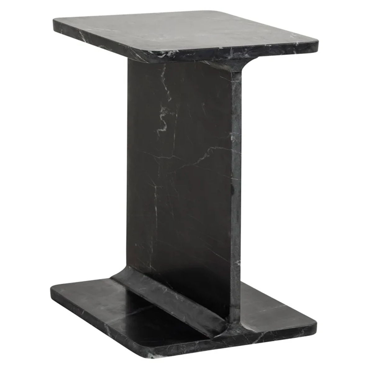 Table d'appoint BENSON noir en marbre