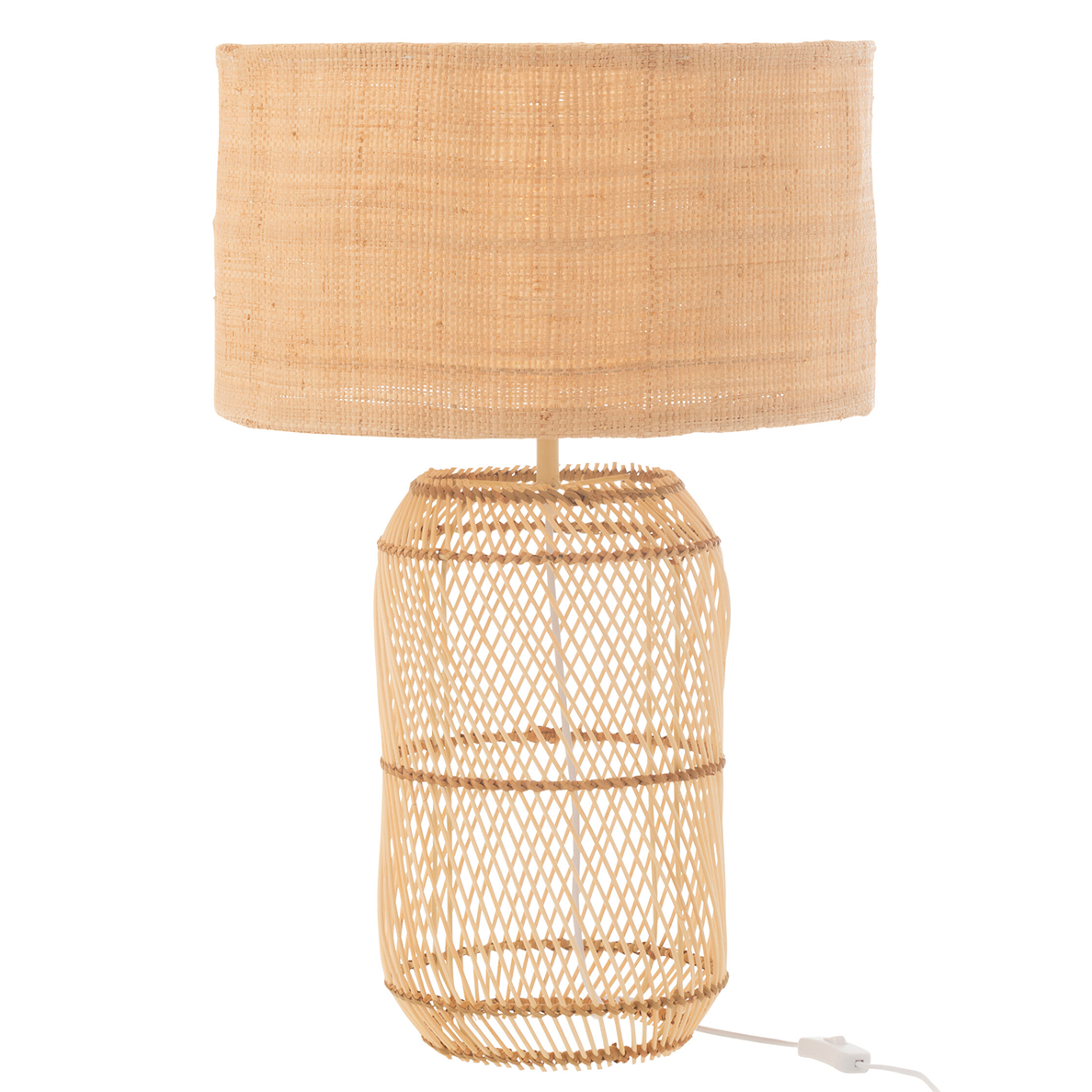 Lampe de table MUSH en Lin/Bambou Naturel