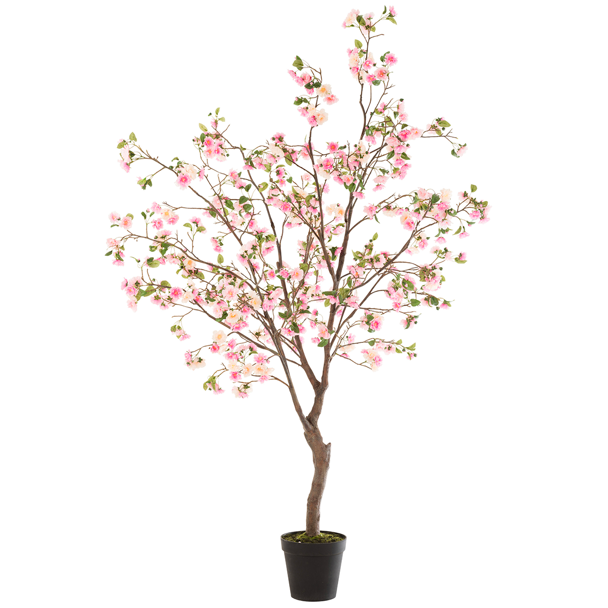 Arbre en plastique Blossomtree rose/marron extra large