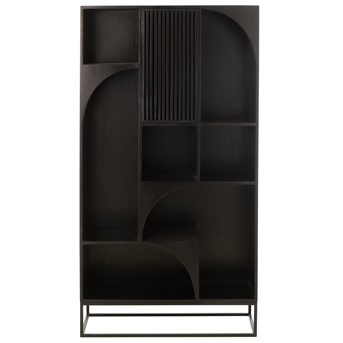 Etagere MODE Bois de manguier/Mdf Noir by JLINE