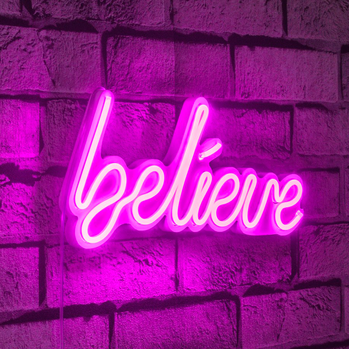 Lumière NEON LED Believe rose