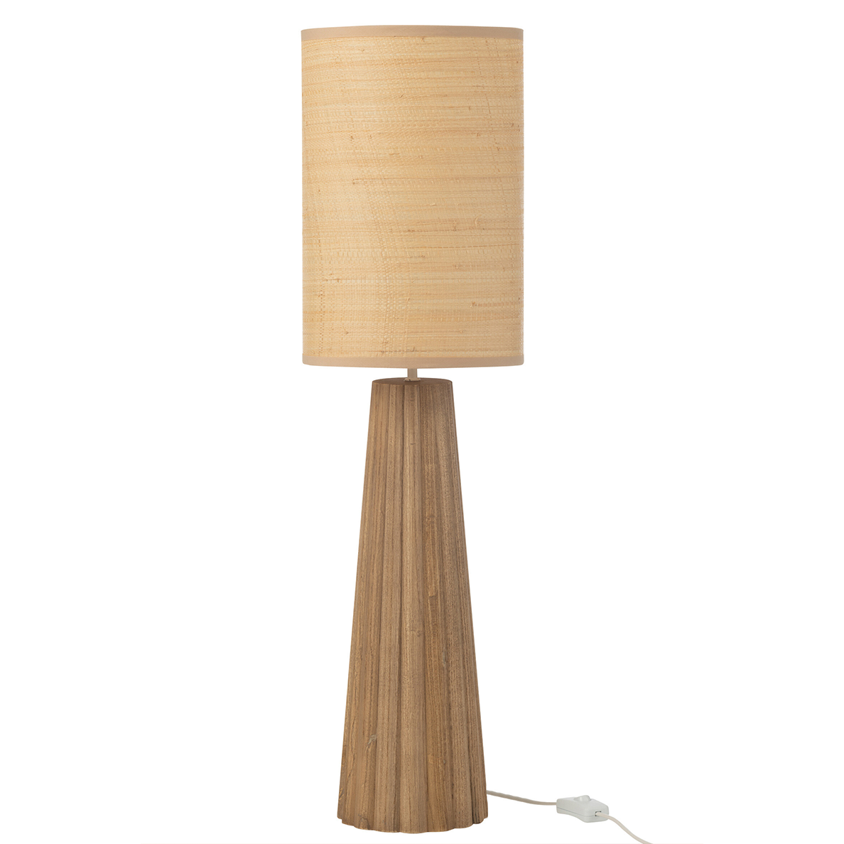 Lampe Parapluie Bois D'ailanthus Naturel Small By JLINE