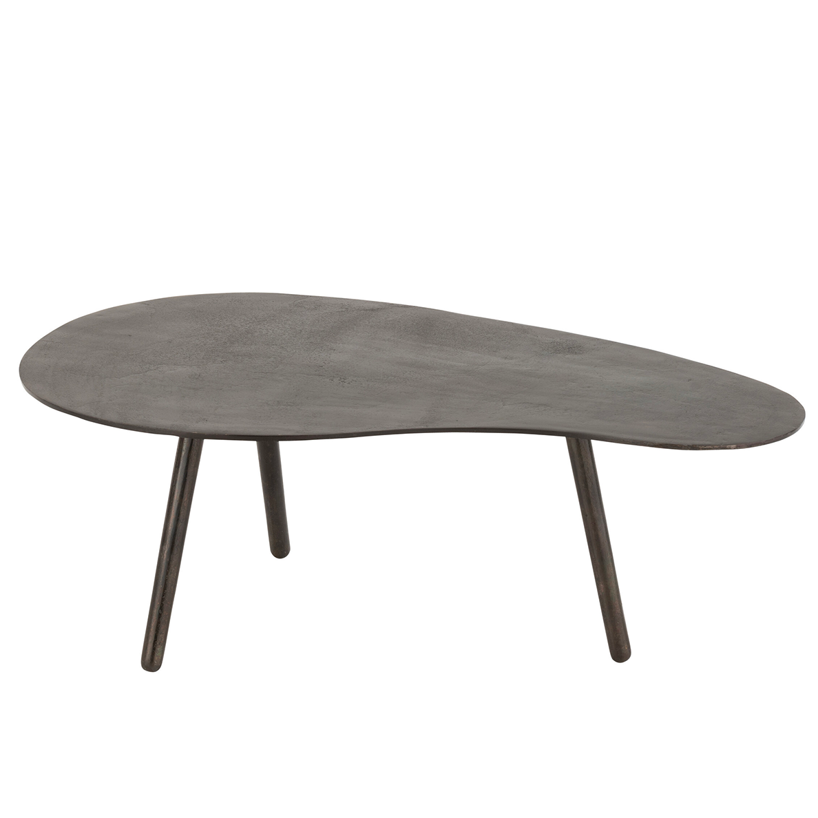 Table basse DROP en aluminium/fer noir