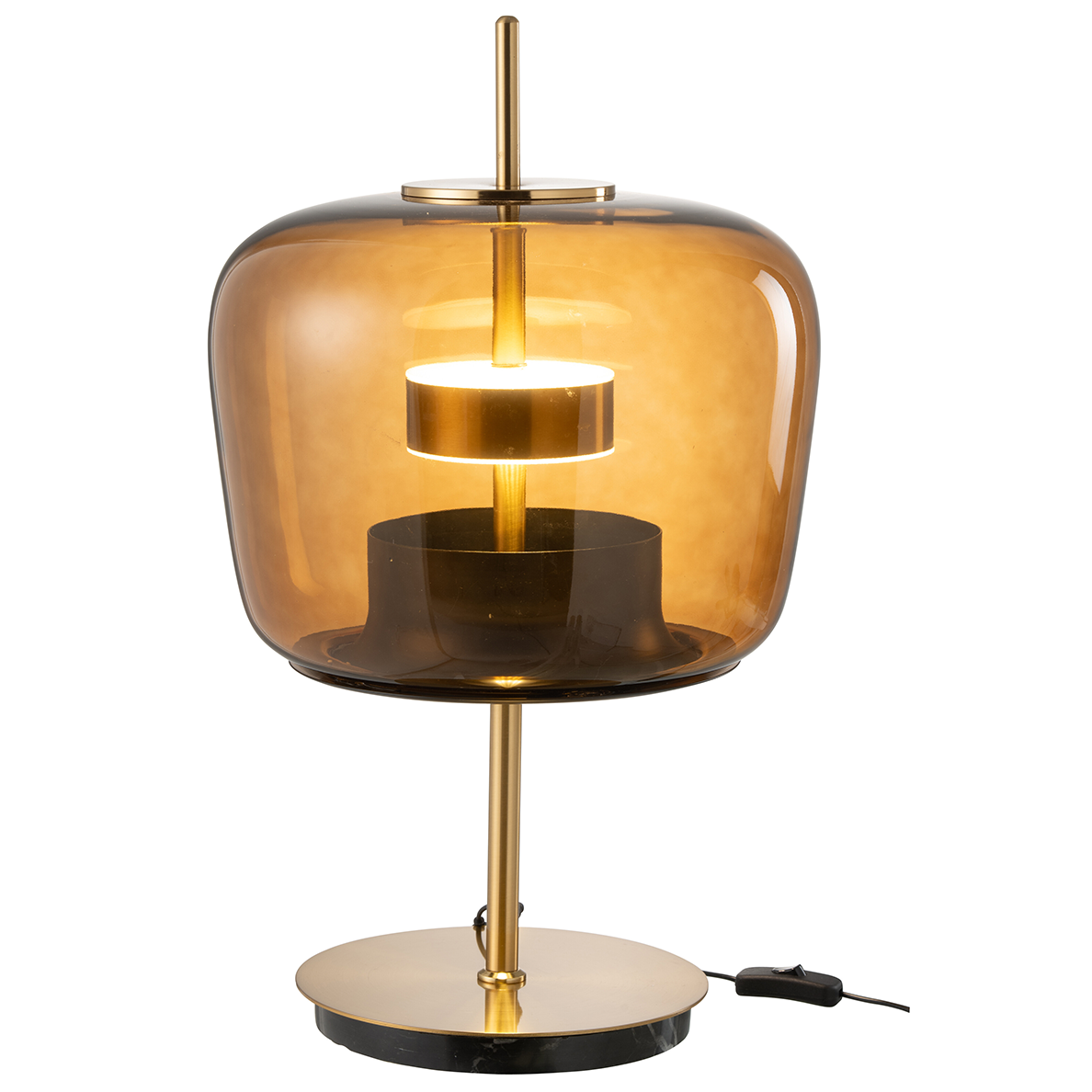 Lampe de table Led Verre Marron BY JLINE