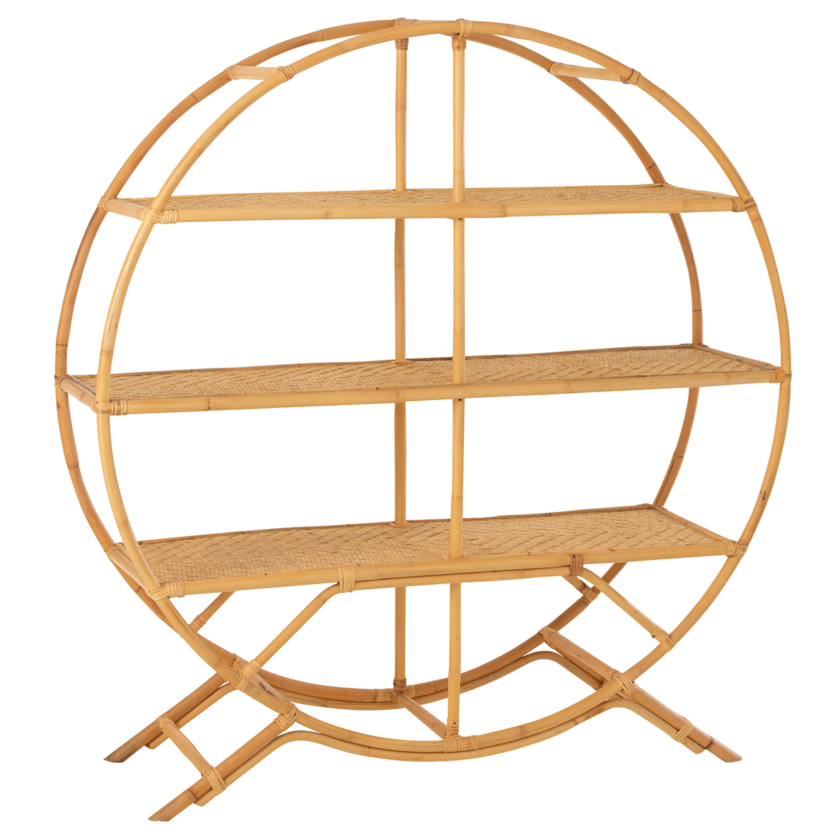 Etagere 3 Planches Debout Rotin Naturel by JLINE