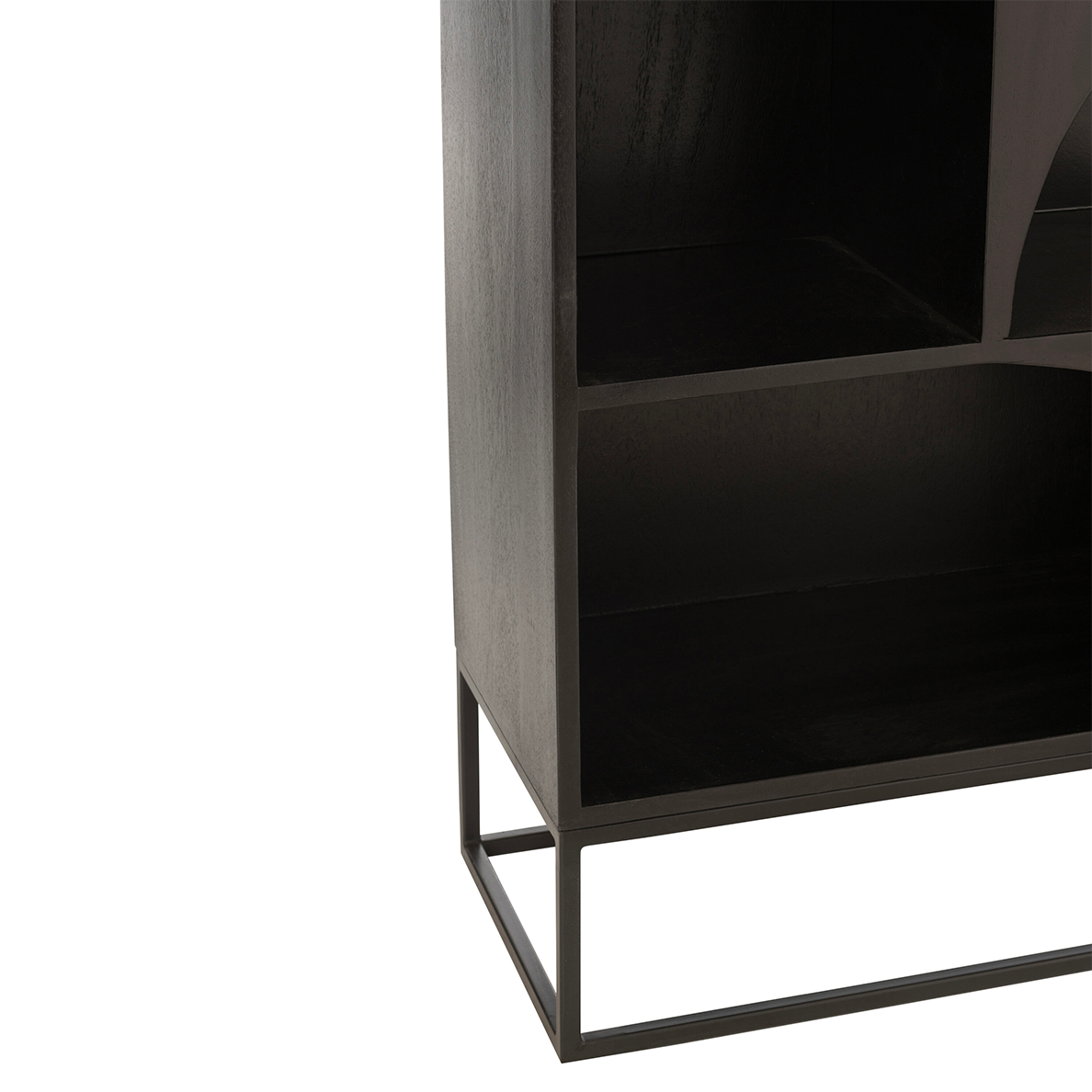 Etagere MODE Bois de manguier/Mdf Noir by JLINE