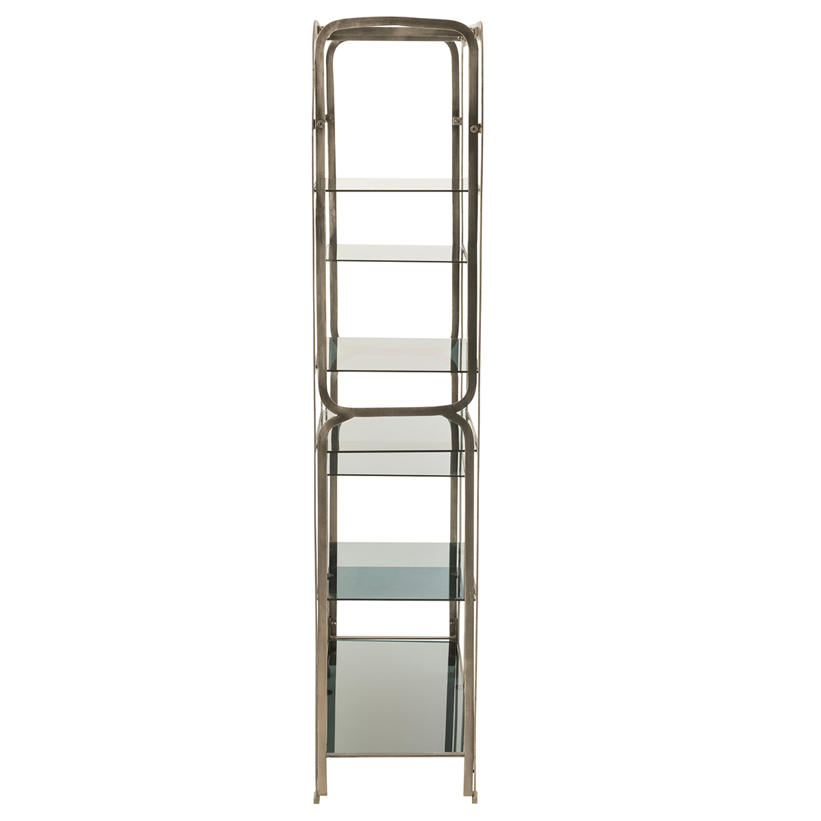 Etagere QUZO Antique Fer/Verre Gris by JLINE