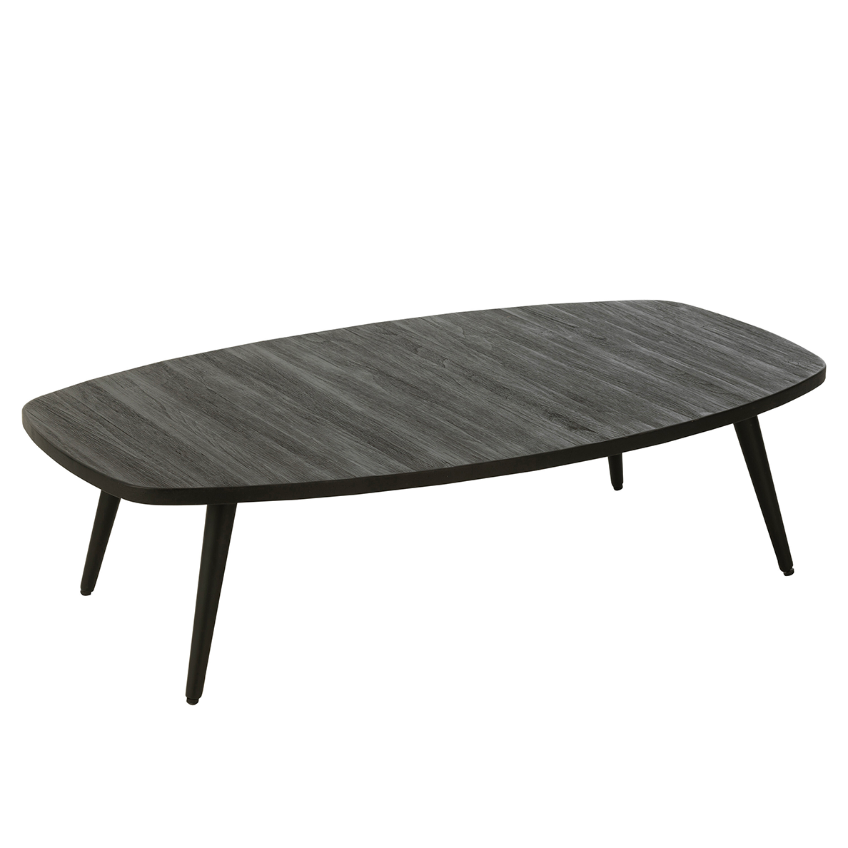 Table Basse Rectangulaire Teck Recycle Noir JLINE