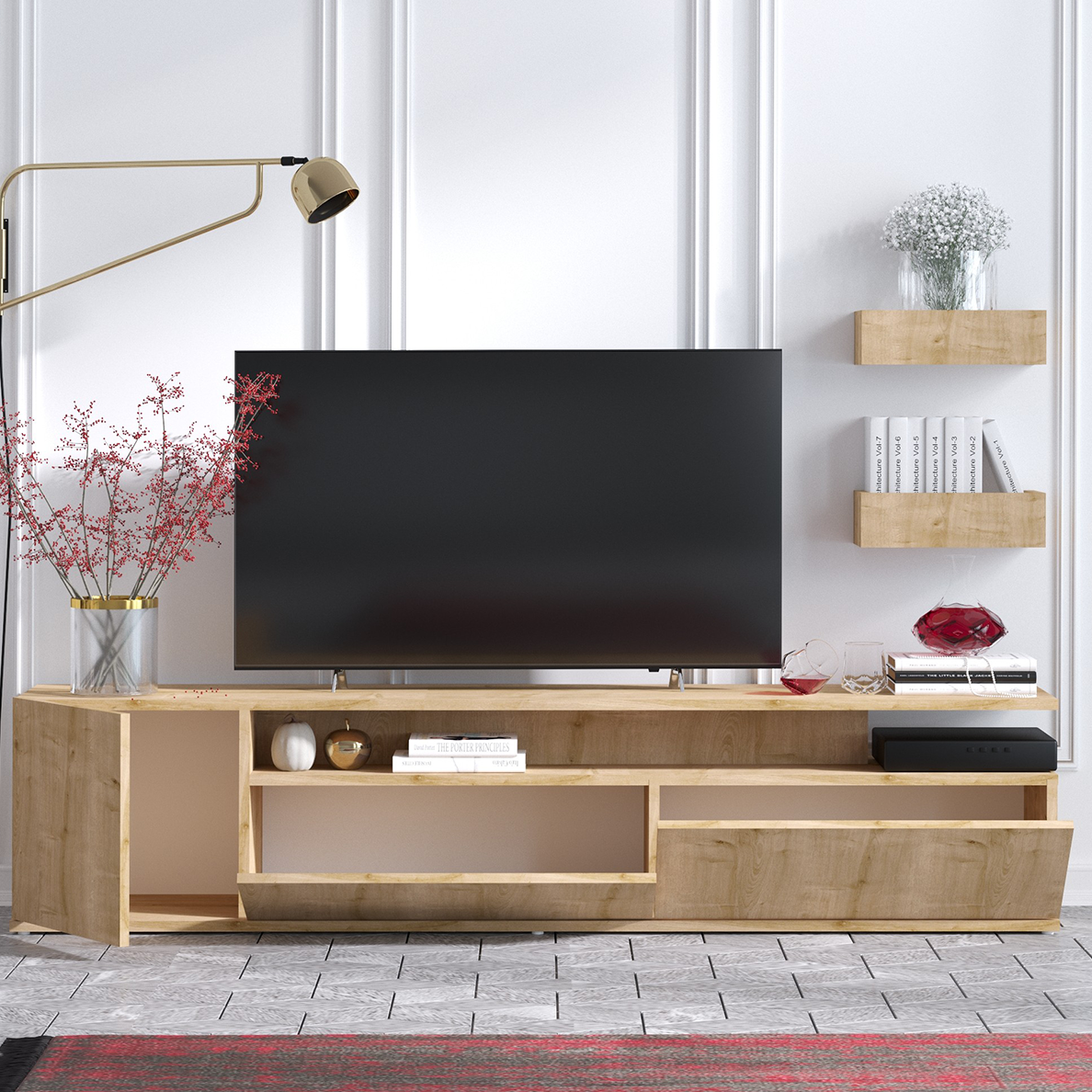 Ensemble de meuble TV WOOD