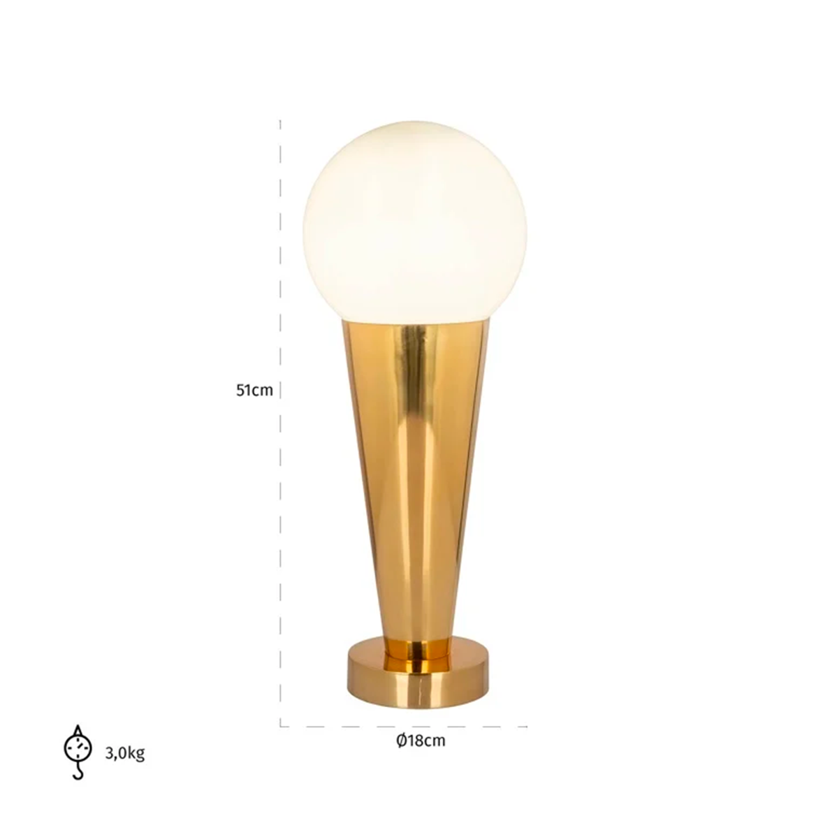 Lampe de table CONE (Gold)