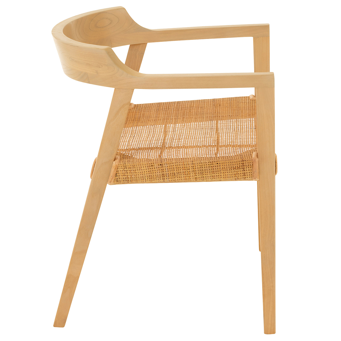 Chaise EMMA en bois de teck naturel