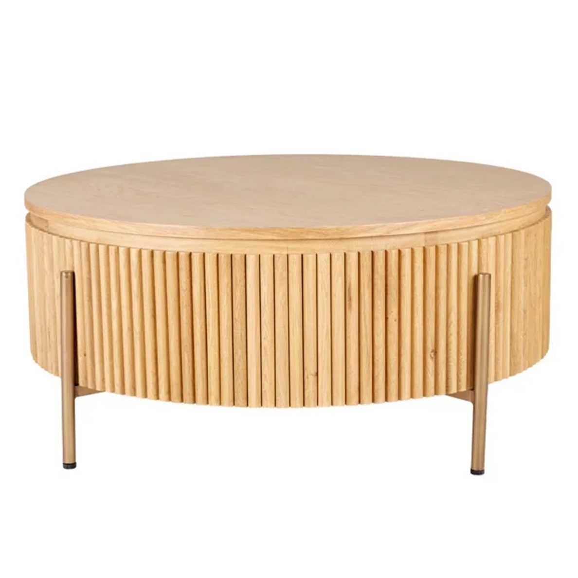 Table basse BELFORT en chêne naturel 90 cm