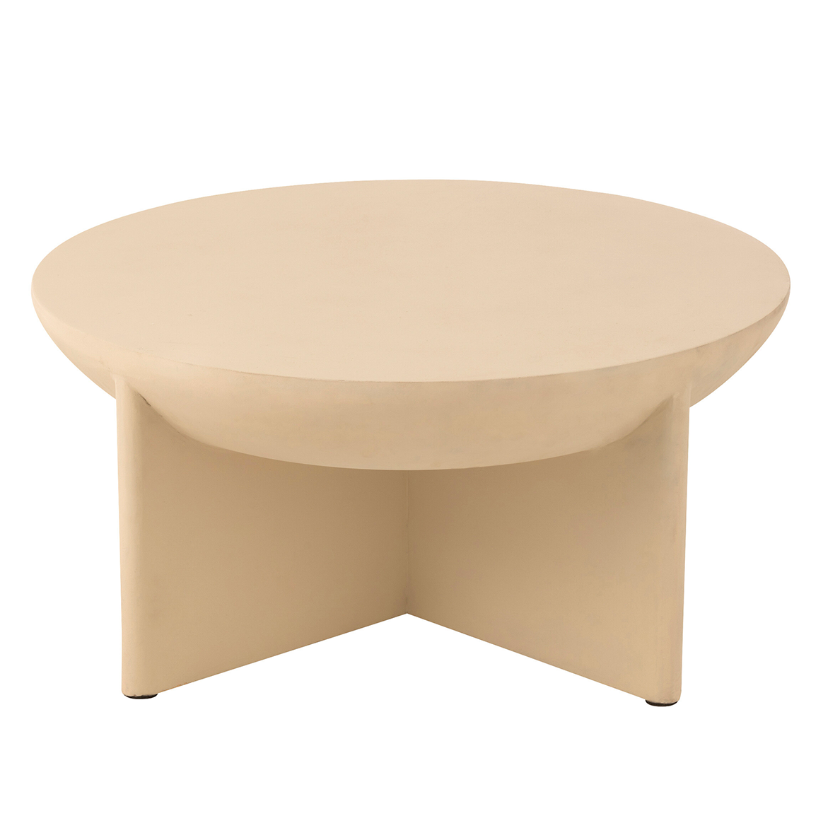 Table Basse HALFY Bois De Manguier Beige by JLINE