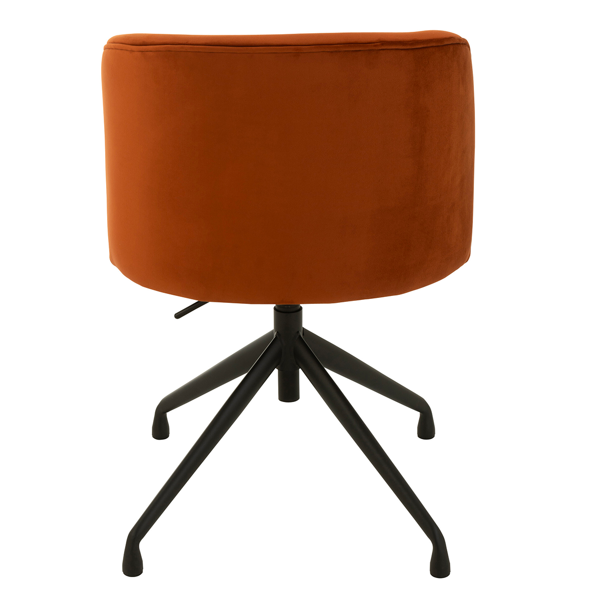 Chaise Pivotante/Relevable/Inclinable Velours Orange Foncé