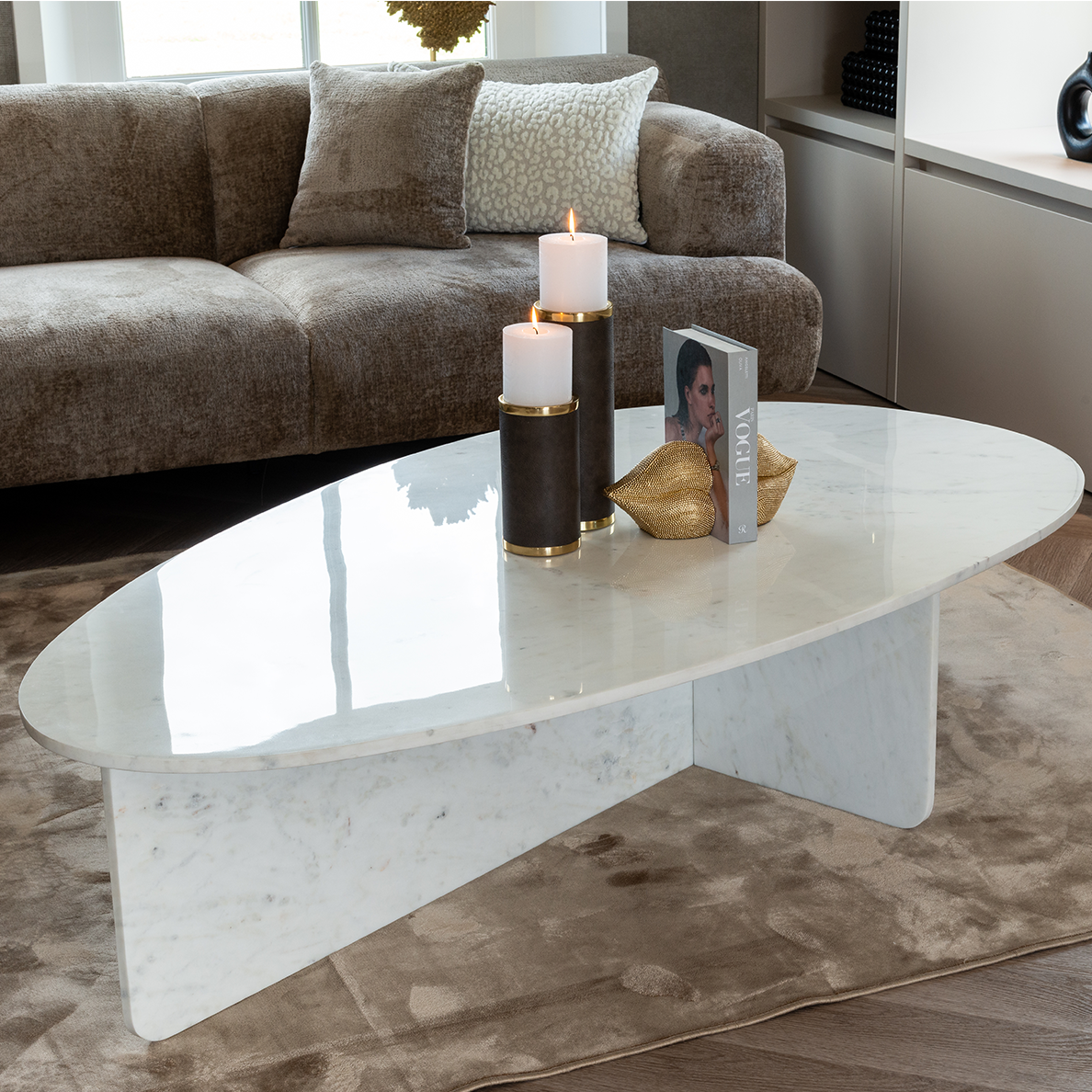 Table basse BRANDON en Marbre