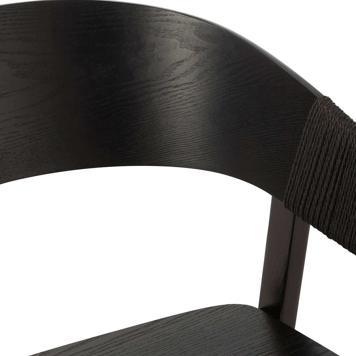 Chaise NAGA Bois De Frene/Corde Noir