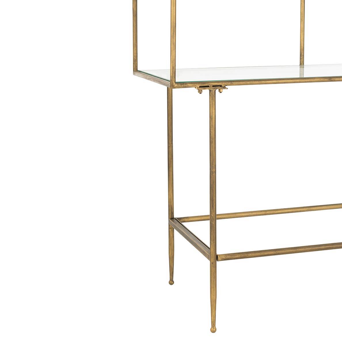 Etagere 3 Planches GOLD Metal/Verre Or by JLINE