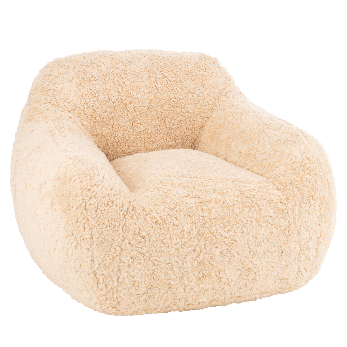 Fauteuil SHEARL en polyester Crème Small