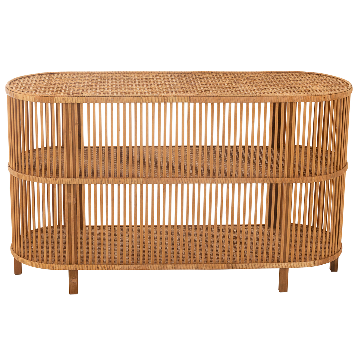 Console LOUMA en bambou/rotin naturel