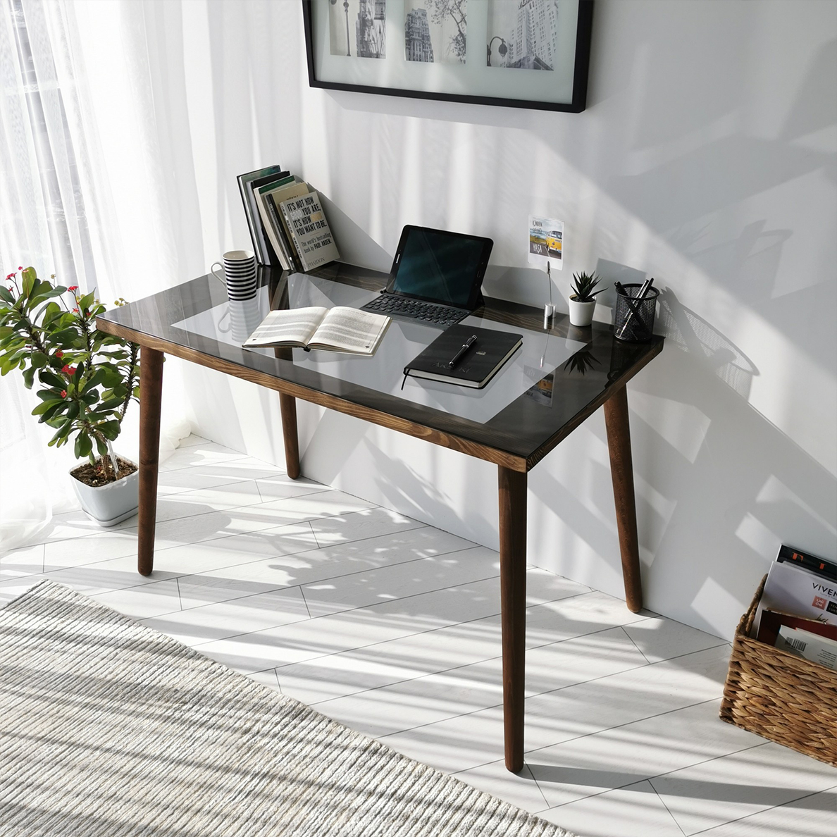 Bureau FLOA en verre