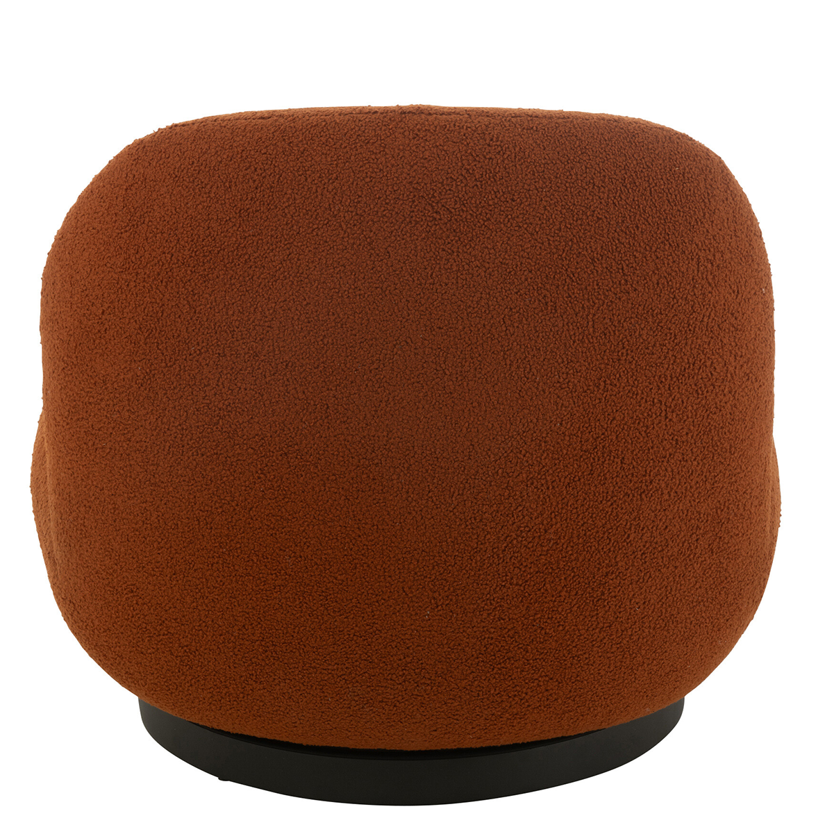 Fauteuil Lounge Neige Bois De Peuplier/Mousse Orange/Noir