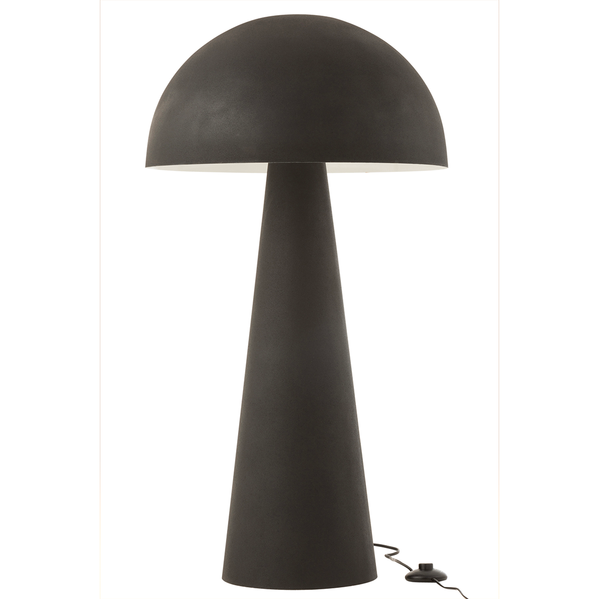 Lampe Champignon Metal Brillant noir Extra Large