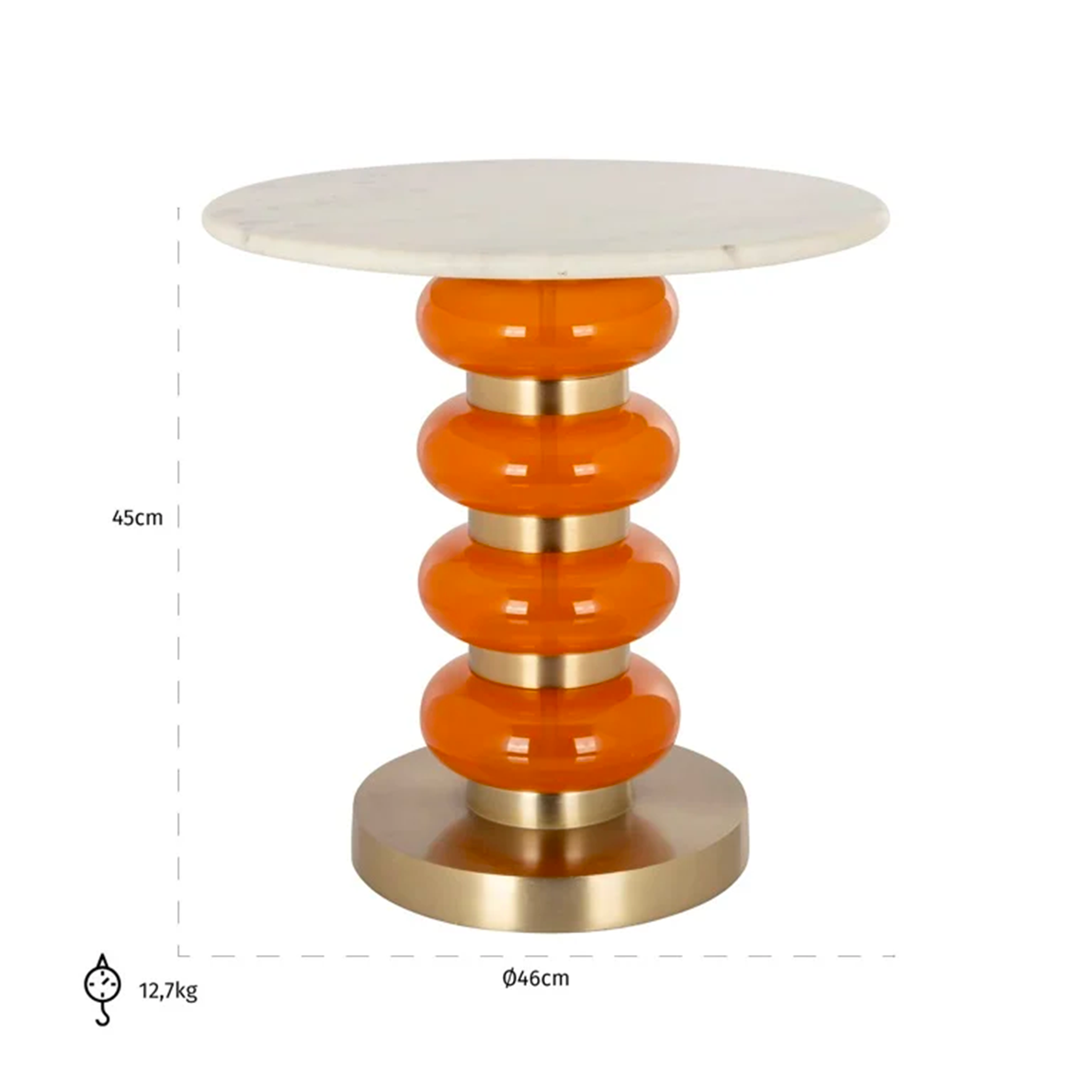 Table d'appoint BOAAN orange