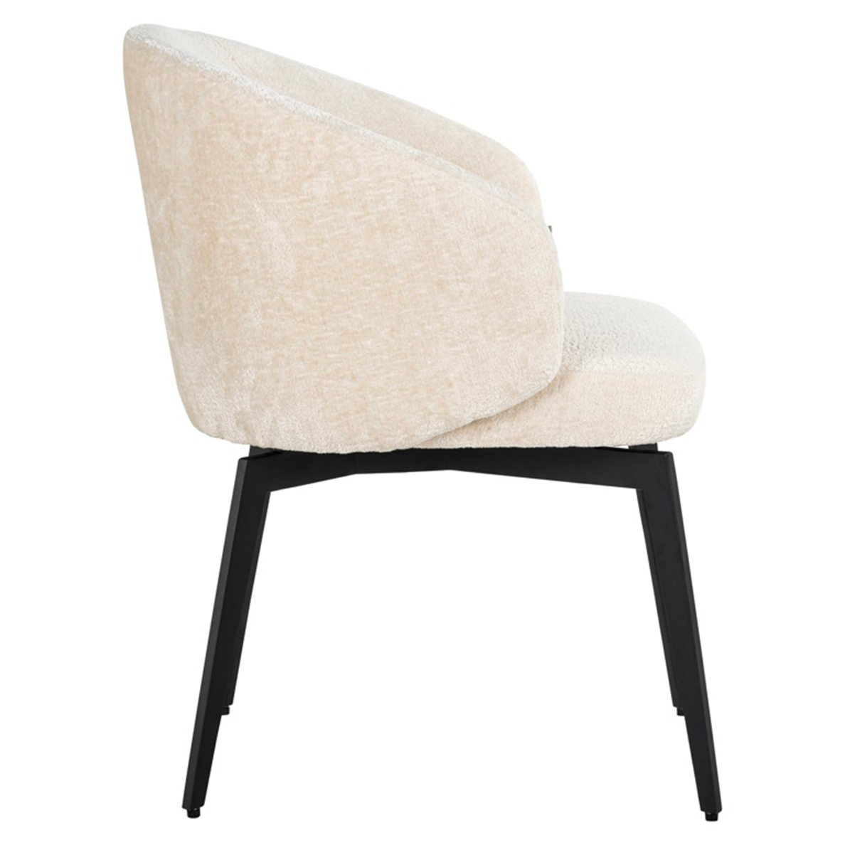 Chaise AMPHARA white chenille