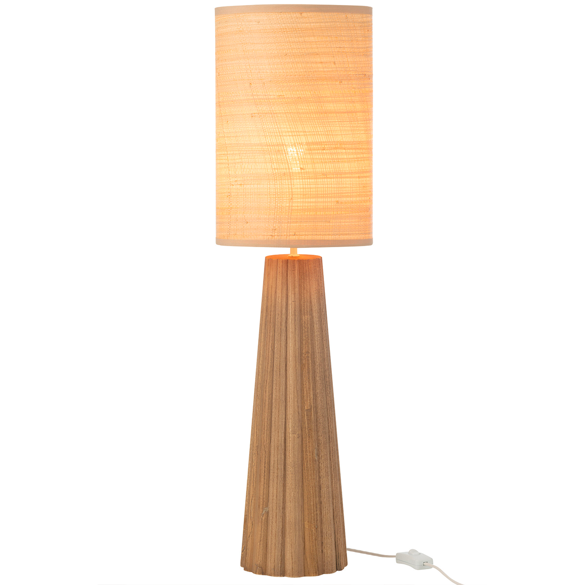 Lampe Parapluie Bois D'ailanthus Naturel Small By JLINE