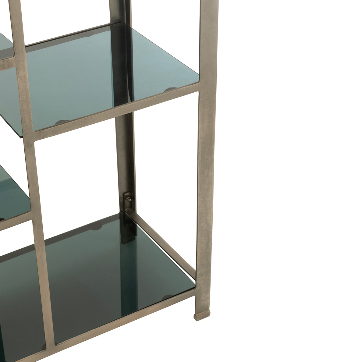 Etagere QUZO Antique Fer/Verre Gris by JLINE