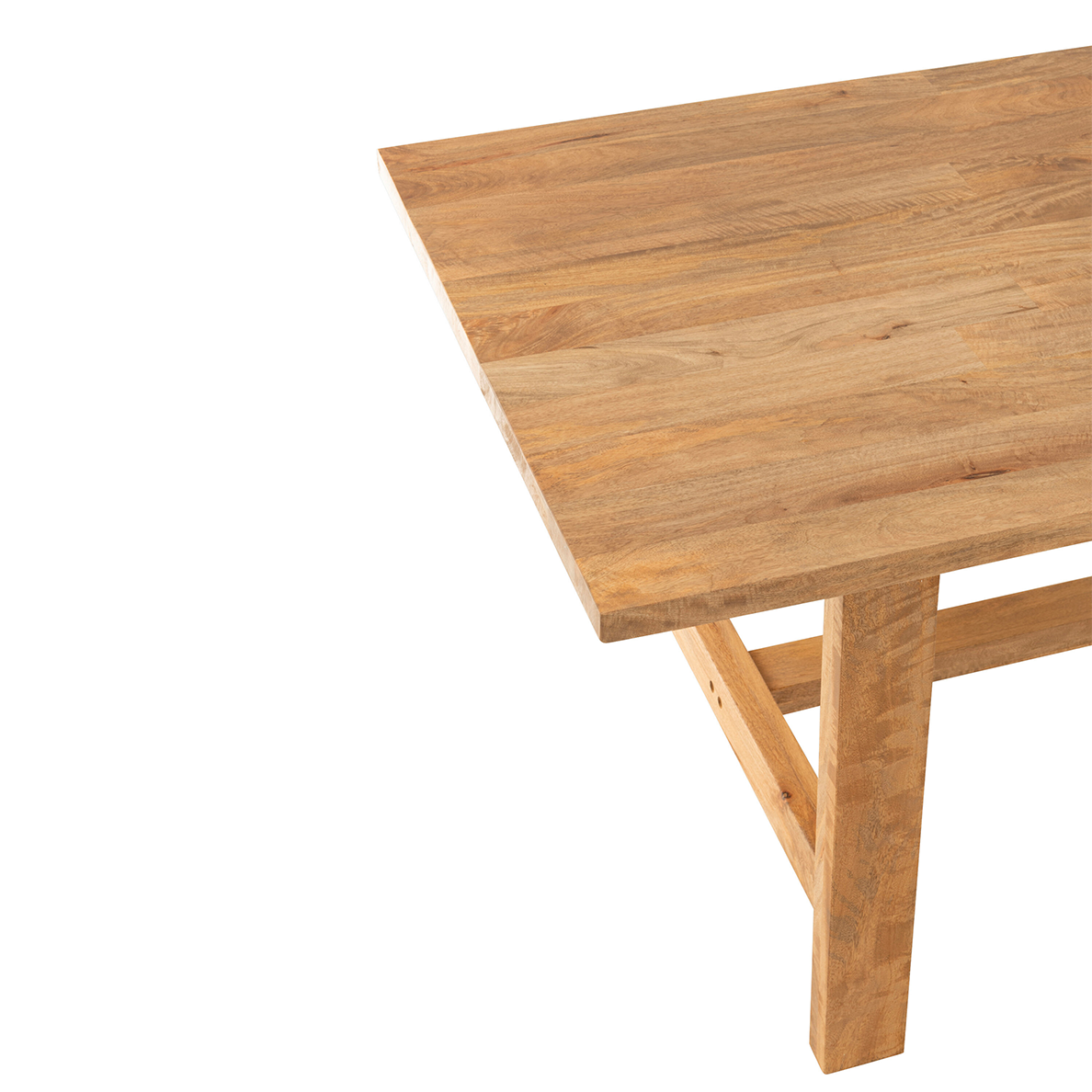 Table Rectangle en bois Manguier Bois Naturel 240 cm