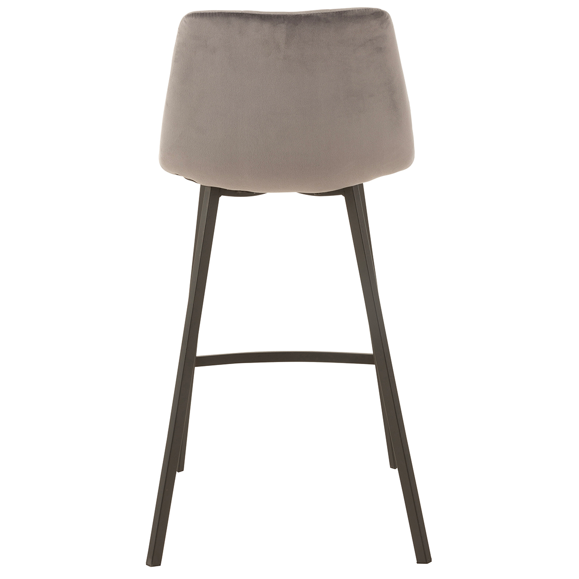 Tabouret de bar Olivier Textile/Métal Gris