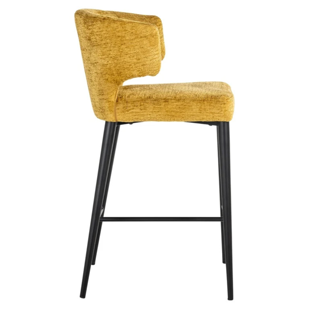 Tabouret de comptoir TAYLOR mustard fusion